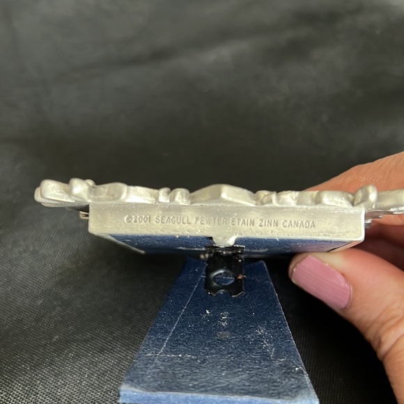 Seagull fine pewter picture frame 🖼️ butterfly 🦋 & flower 🌸 design - Picture 4 of 5